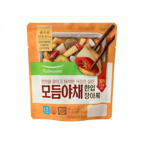 풀무원 모듬야채 한입장아찌 300g x 1봉, 1개