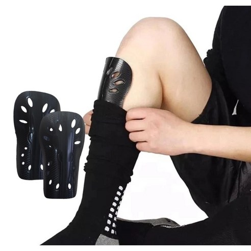 스포츠 축구 풋살 신가드 정강이 보호대, 블랙, 1세트