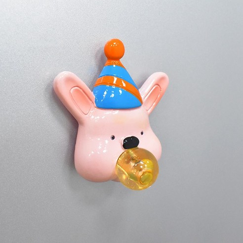 창조적 인 귀여운 동물 냉장고 자석 오리 토끼 팬더 사자 거품 자기 장식 사진 자석, 거품 부는 분말 토끼, 중간