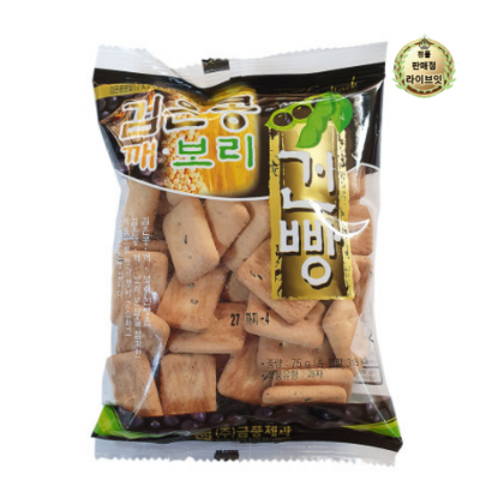 금풍제과 검은콩 깨 보리 건빵, 75g, 12개 커피건빵강정 Best Top5