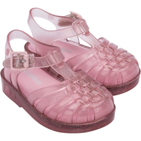 미니 melissa 여아용 포세션 유아 핑크/글리터 10 Toddler