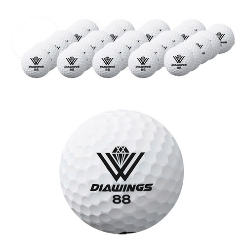 다이아윙스 고반발 비거리 전용 장타 골프공 42.8mm M2, 화이트, 30개
