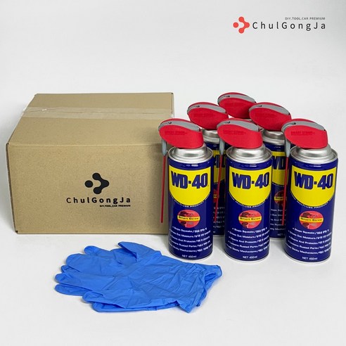 철공자 WD-40 450ml 스마트스트로우 방청 윤활제 WD40 방청제 더블유디 녹방지제, 6set