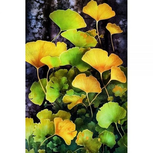 Ginko Biloba Leaves 8 Poster Print - Justyna Jaszke 16 x 24