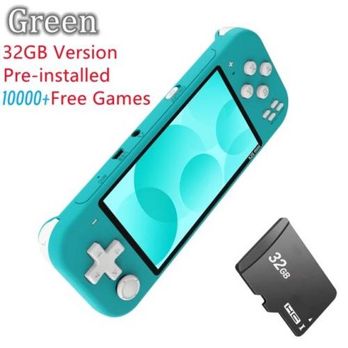 레트로 휴대용 게임기 X20 미니 업데이트 새로운 색상 흰색과 검은 색 콘솔 43 인치 IPS 화면 8GB32GB 수천 가지 무료, 없음, 4.Yellow 32GB
