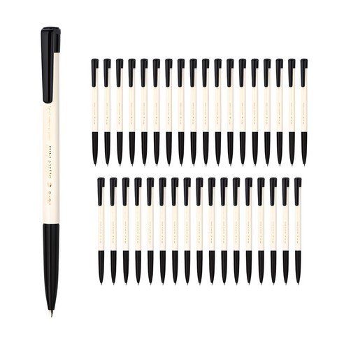 일상에 스며드는 부드러움, 자바펜 e 오피스 볼펜 블랙 36개입 리뷰 자바