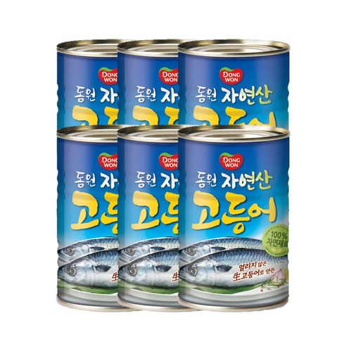 동원 고등어 400g, 6개