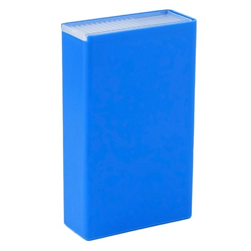 슬라이딩 뚜껑이있는 투명한 담배 상자 휴대용 플라스틱 담배 케이스 디스펜서 담배 담배 담배 담배 홀더 저장 상자 흡연 액세서리, 푸른