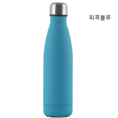 304 스테인리스강 스포츠 주전자 선물 컵, 피콕 블루, 500ml