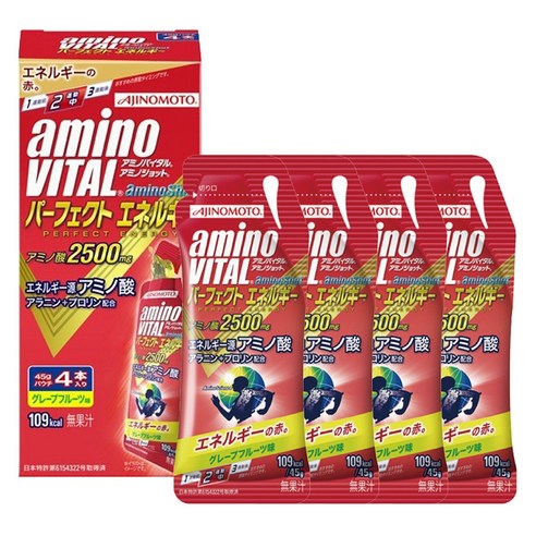 아지노모토 아미노바이탈 아미노샷 아미노산 2500mg 4개입, 1개