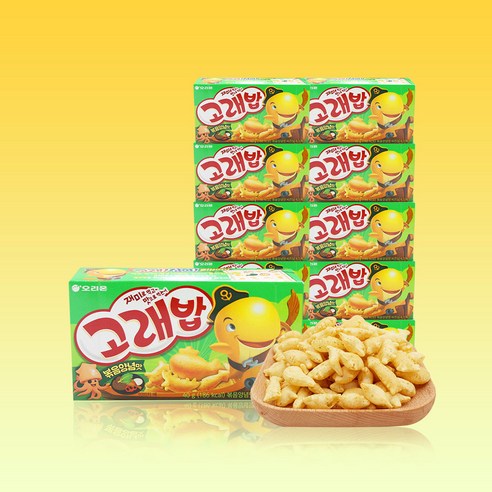 오리온 과자 고래밥 볶음양념맛 46g x 10개 간식
