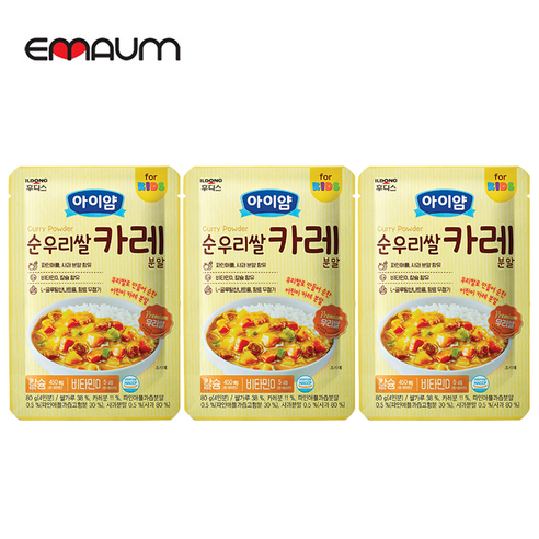 일동후디스 키요 순우리쌀 간짜장 80g 3개, 240g, 1세트, 카레X3개