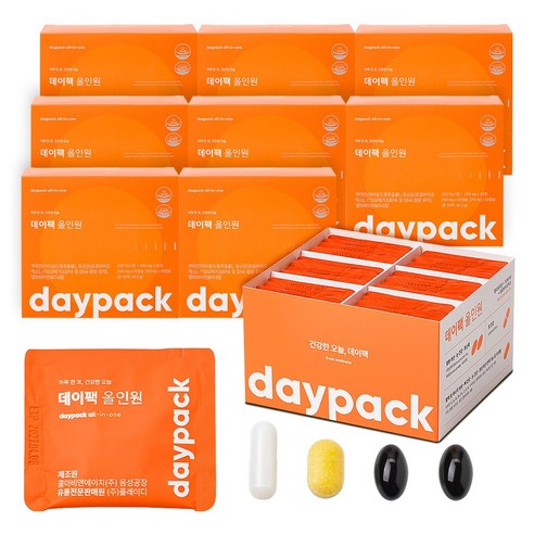 데이팩 올인원 멀티팩 유산균+오메가+루테인+멀티비타민+미네랄, 30회분, 8개