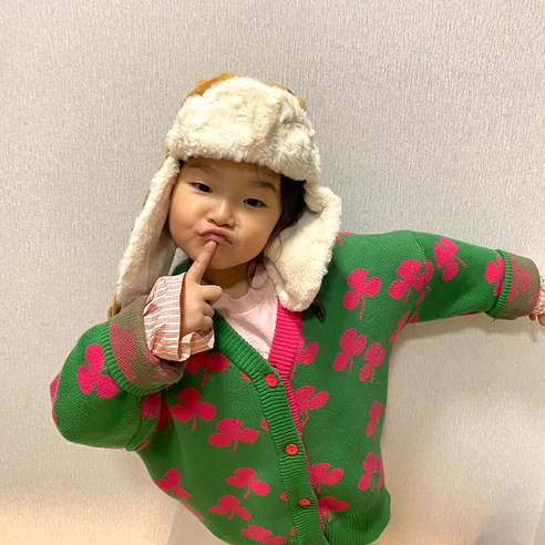 따뜻함과 스타일을 모두 갖춘 양드레 어린이 군밤모자