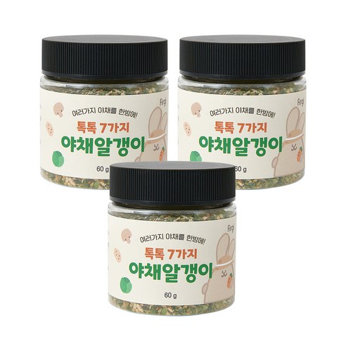 퍼기 톡톡 7가지 야채알갱이 60g, 야채맛, 3개