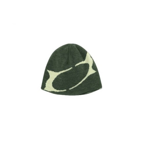 크리틱 WORMHOLE LOGO SKULL CAP GREEN