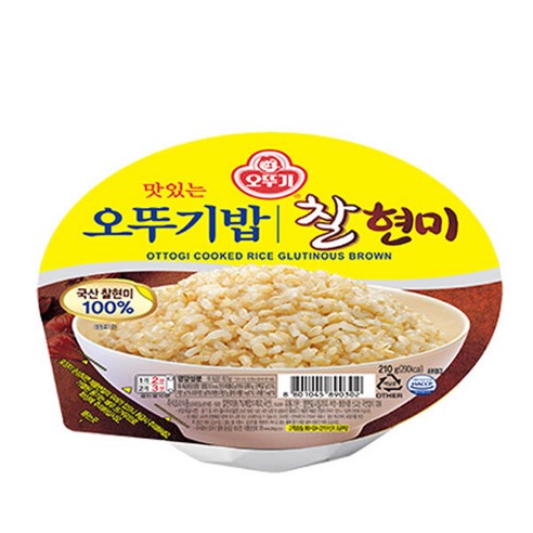 오뚜기 오뚜기밥 찰현미, 210g, 24개