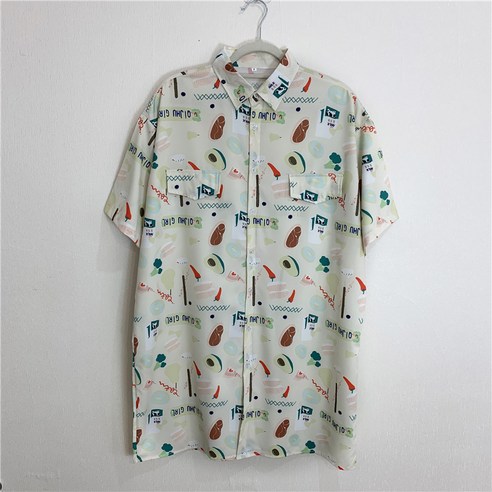 YANG 새로운 여름 홍콩 스타일의 복고풍 꽃 셔츠 여성용 아웃웨어 모든 경기 서양식 셔츠 디자인 감각 틈새 셔츠