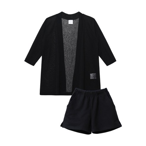 베키쥬 여름 긴팔 가디건 트임 반바지 2P 세트