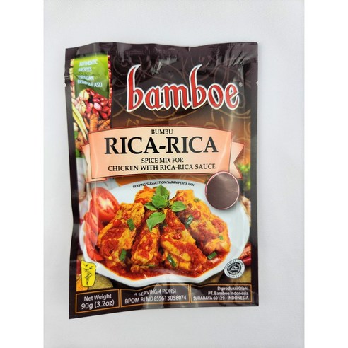 킹푸드 봄부 밤보에 리짜리짜 90g King Food Bamboe RICA RICA, 1개