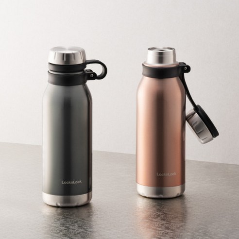 락앤락 스텐 이지 텀블러 500ml 2개세트, 그레이+핑크