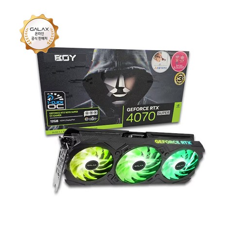 갤럭시 BOY RTX 4070 SUPER EX GAMER BLACK OC