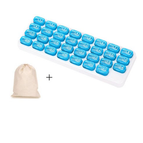 31일, 한 달을 건강하게! 휴대용 약통 솔직 사용 후기 한달약통보관함