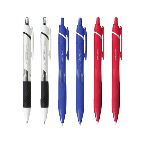 제트스트림 볼펜(SXN-150/0.5mm/흑색 청색 적색) 각2자루씩