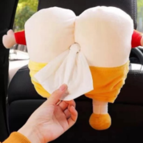정직카 차량용 동물휴지케이스 휴지함 쓰레기함, 귀요미 궁둥이