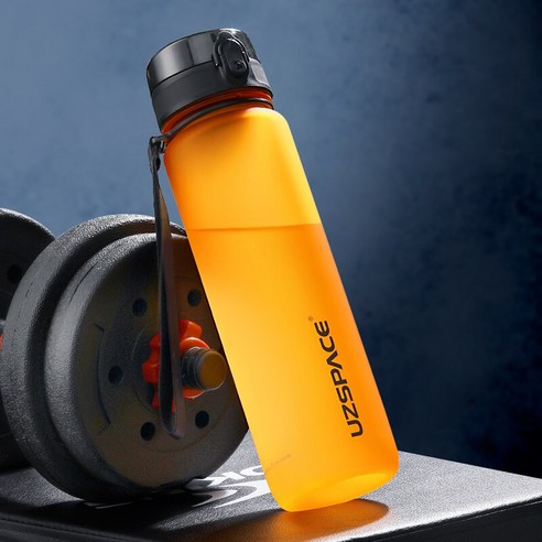 물병 500ML 1000ML BPA 무료 누출 방지 휴대용 음료 병 스포츠 체육관 친환경, Dynamic Orange, 350ml