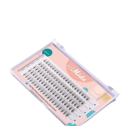 미도 인조속눈썹 부분 가닥 속눈썹 셀프 연장 자연스런운 가속눈썹 단품 시리즈, E형  10mm, 1개