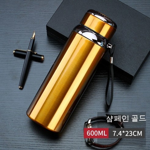 MEIISEO가정용 보온병 보온컵 물컵 대용량 물병 보온병, 600ml[무료컵브러쉬], 색깔4