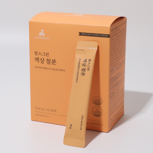 여성병원입점 고함량 액상철분 영양제 임산부 철분제 변비 없는 맘스그린 프리미엄 건강식품 40mg 30포 1개월분, 30회분, 1개