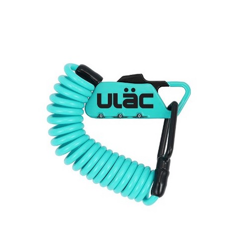 ULAC PICCADILLY 카라비너 케이블락 콤보 열쇠 민트, 1개