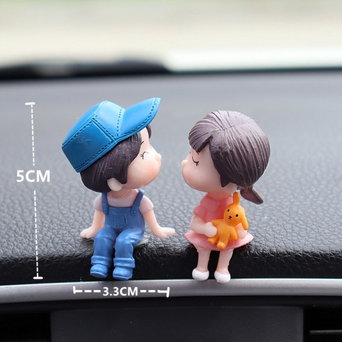 DFMEI 차량용 인테리어 자동차 세팅이 귀엽다, DFMEI 블루 핑크 커플