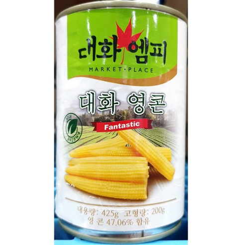 영콘 통조림 X4 어린 옥수수 미니 베이비콘 캔