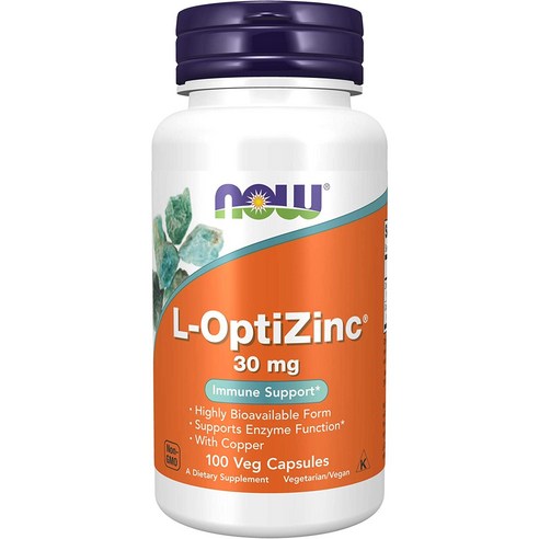 나우푸드 L OptiZinc 아연 30mg 베지 100정, 1개 Best Top5