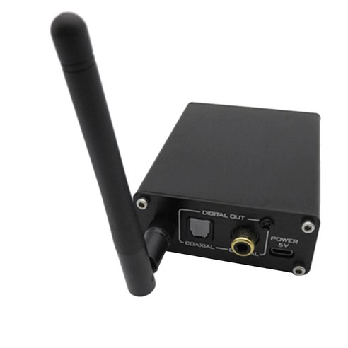 Xzante CSR8675 블루투스 V5.0 무선 디지털 수신기 동축 광 오디오 출력 24BIT APTX HD, 검은 색