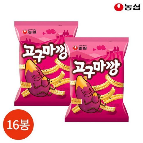 기타 농심고구마깡83gx16봉, 단일, 16봉, 83g
