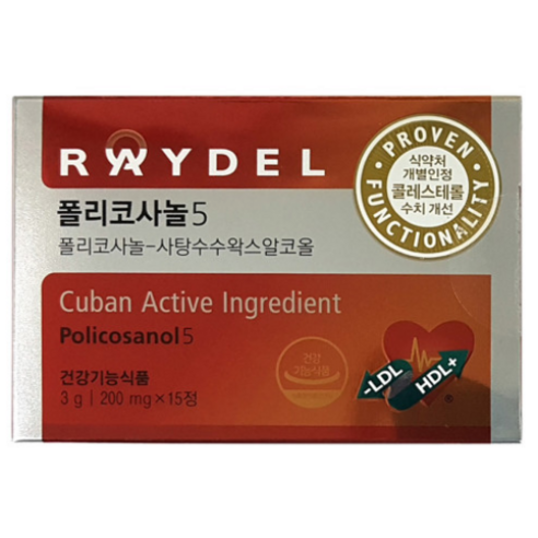 레이델 폴리코사놀 5mg, 15정, 1개