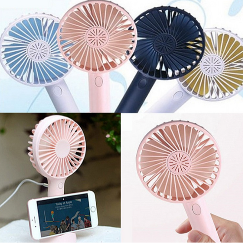 [KC인증] USB 미니 손선풍기 핸디선풍기 스탠드선풍기, 핑크