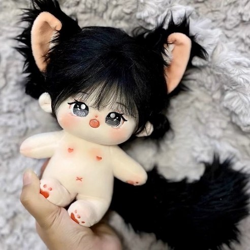 20cm 아이돌 무속성 솜인형 긴꼬리 애착 인형 아이 여자친구 선물, A, 20cmcm