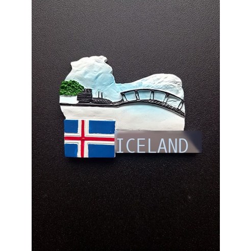 오스트리아 러시아 아이슬란드 유럽 여행 기념품 입체 수지 냉장고 스티커