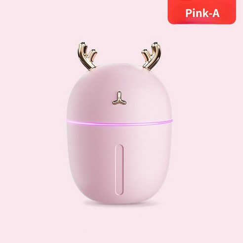 [FNJ] 휴대용 300Ml 가습기 Usb 초음파 눈부신 컵 아로마 디퓨저 쿨 미스트 메이커 가습기 청정기 로맨틱 라이트, 핑크-