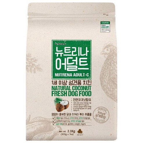 [브이펫] 뉴트리나 어덜트 연어 2.1KG 4팩, 상세 설명 참조, 4개 지아이캄