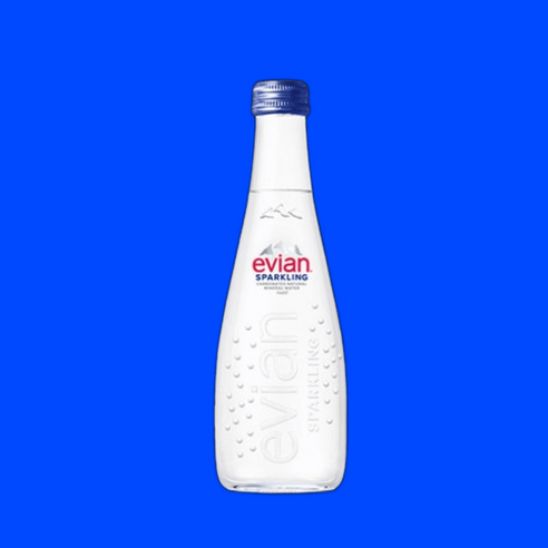 에비앙 글라스 330ml 4개 생수 유리병, 에비앙 글라스 330ml 4개 유리병