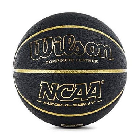 윌슨 남자 NCAA 하이라이트 농구 농구공 블랙/골드 공식