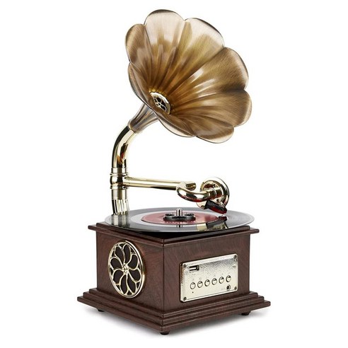 Asommet Lp 플레이어 턴테이블 전축 축음기 Gramophone Record Player Retro Turnta V4