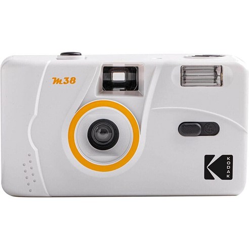 새벽에 받을 수 있는 코닥 M38 필름카메라 / KODAK M38 토이카메라 재사용가능카메라 필카추천 필카입문, 1개, 화이트