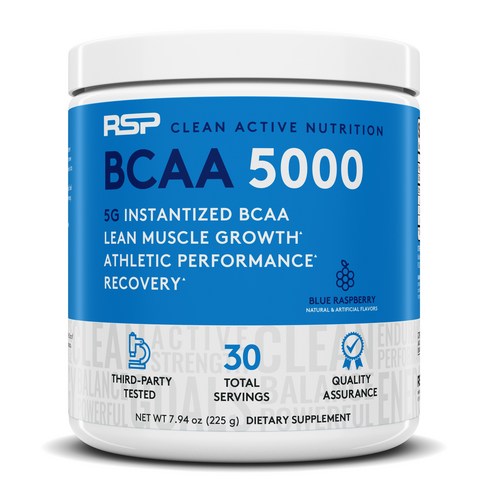 알에스피 BCAA 5000, 225g, 블루 라즈베리(Blue Raspberry), 1개